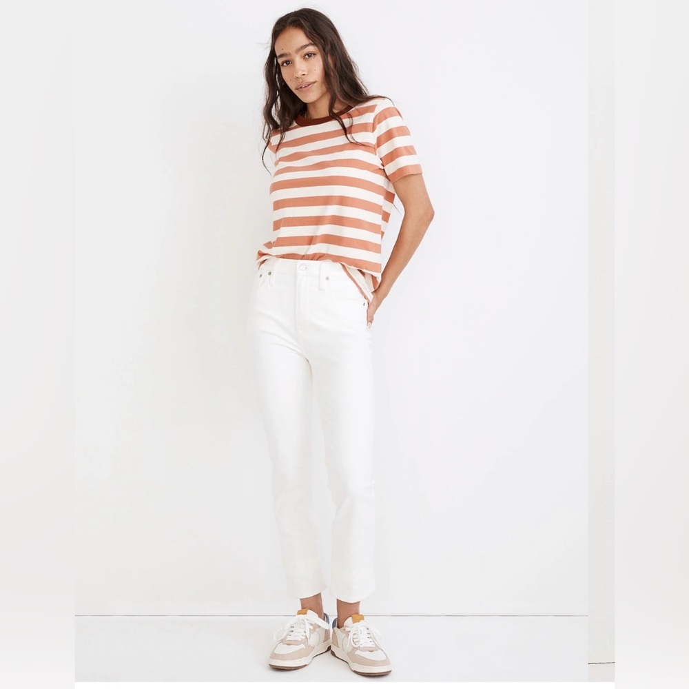 Madewell The Curvy Perfect Vintage Jean Tile White 28 NWT